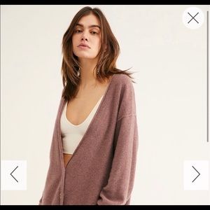 FREE PEOPLE CASHMERE CARDIGAN